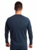 2117 Ullanger Eco Pánské triko s dlouhým rukávem z merino vlny tm.modrá