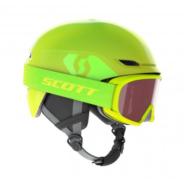 Scott Combo Helmet Keeper 2 + Goggle Jr Witty high viz green