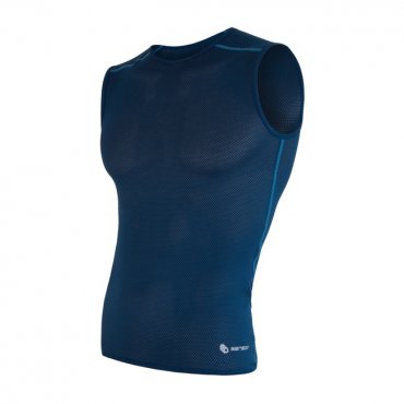 Sensor Coolmax Air pánské triko bez rukávů tm.modrá 17100001