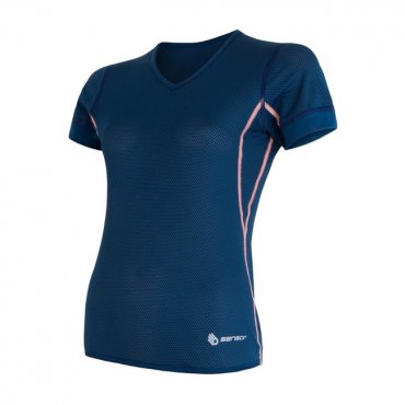 Sensor Coolmax Air dámské triko s krátkým rukávem tm.modrá