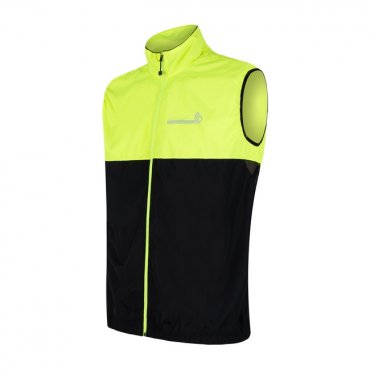 Sensor Neon pánská vesta černá/reflex žlutá