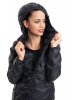 2117 Isabo dámská péřová bunda s kapucí černá 339607