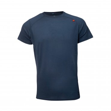 2117 Ullanger Eco Pánské triko s krátkým rukávem z merino vlny tm.modrá