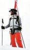 2117 Nyhem Eco Dámské lyžařské kalhoty oranžová
