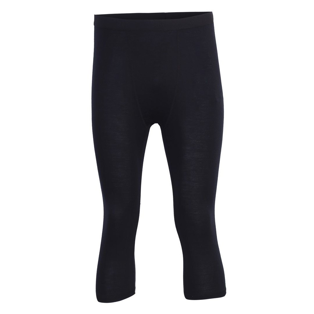 ULLÅNGER- ECO Pánské 3/4 spodní kalhoty z merino vlny, černá